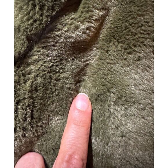 Anthropologie Avec Les Filles Verdant Faux Fur Jacket Size Small Greenc - Picture 6 of 8